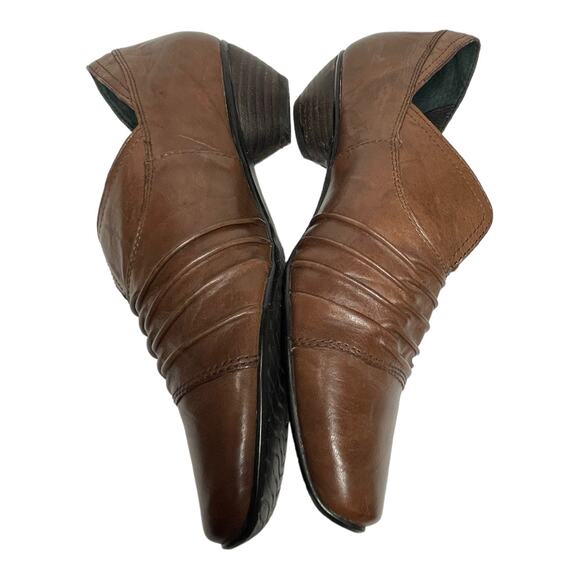 Josef Seibel Womens Leather Pump Shootie Slip on Brown Bootie Shoes 38 7.5 - Picture 5 of 7
